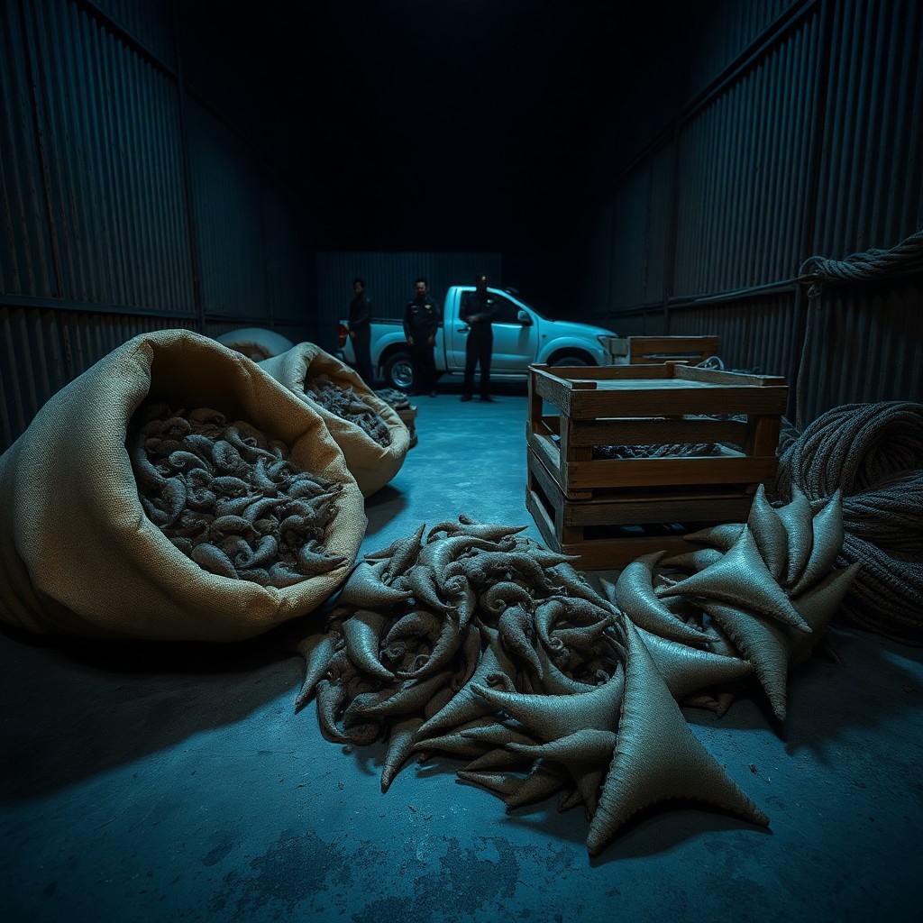 幾內亞逮捕四名野生動物走私嫌犯，查獲大量海馬與鯊魚鰭