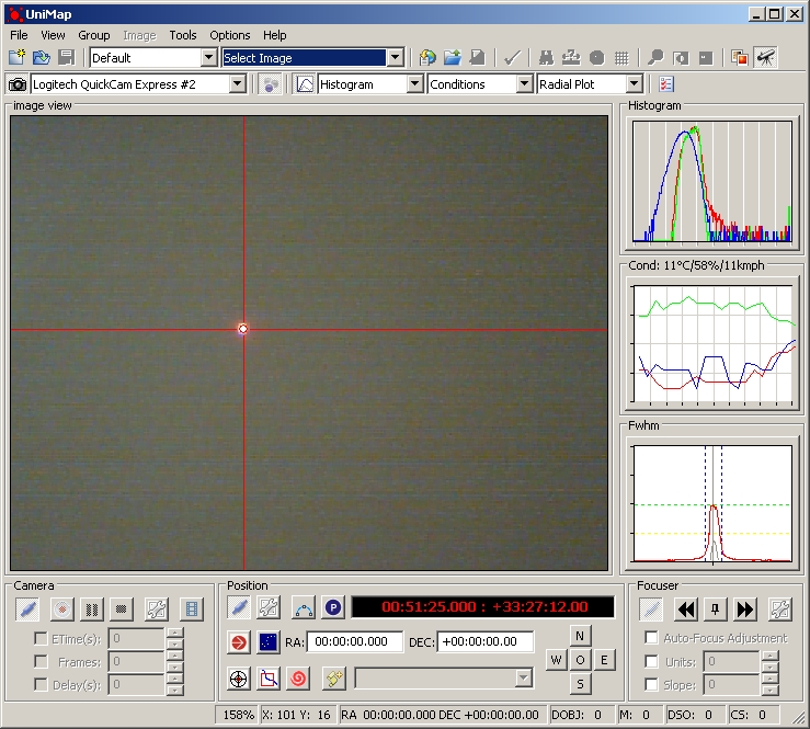 Integrated telescope and camera control - video camera tracking