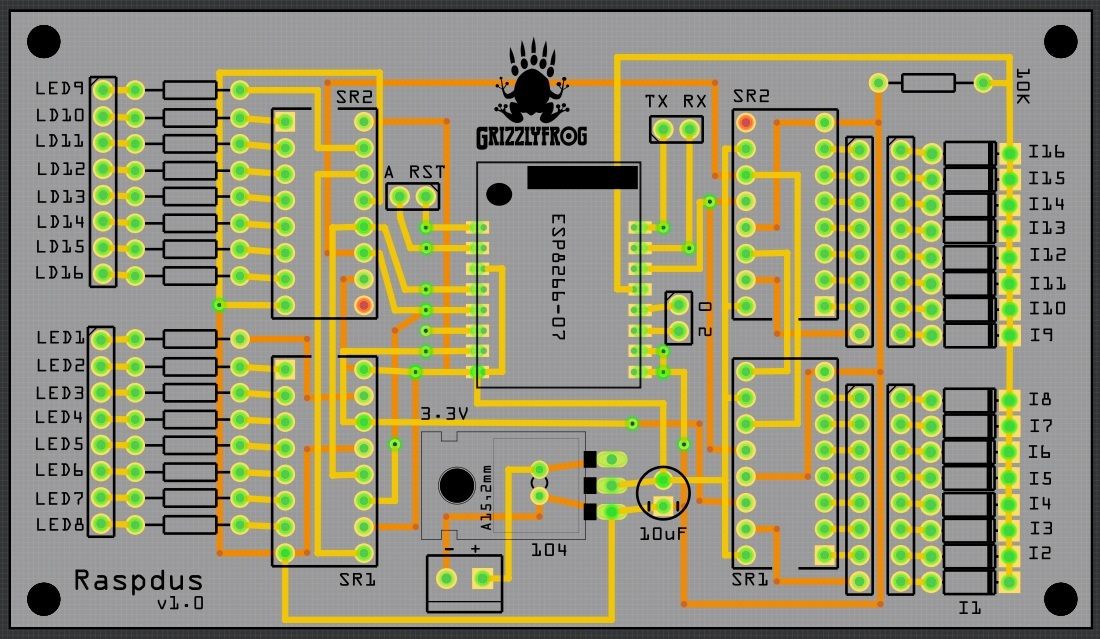 PCB circuit using Fritzing software