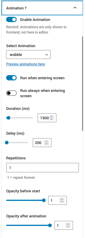 Screenshot of Block-Editor with Plugin enabled Screenshot of Editor