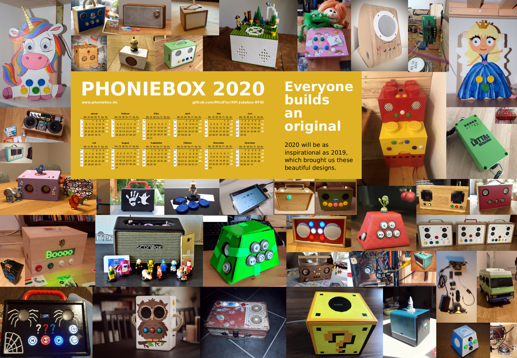 The 2020 Phoniebox Calendar