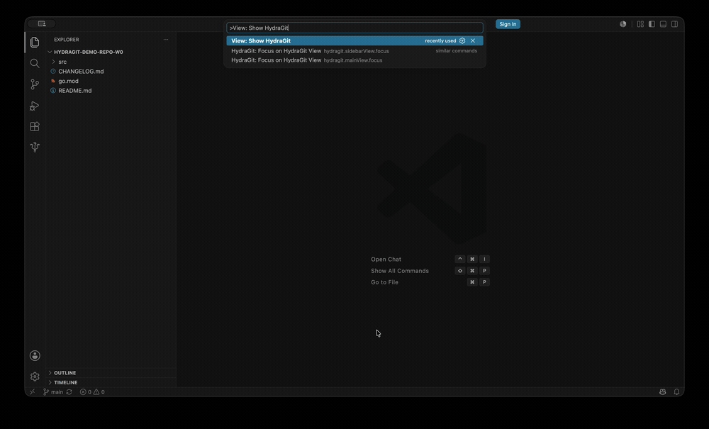 HydraGit demo