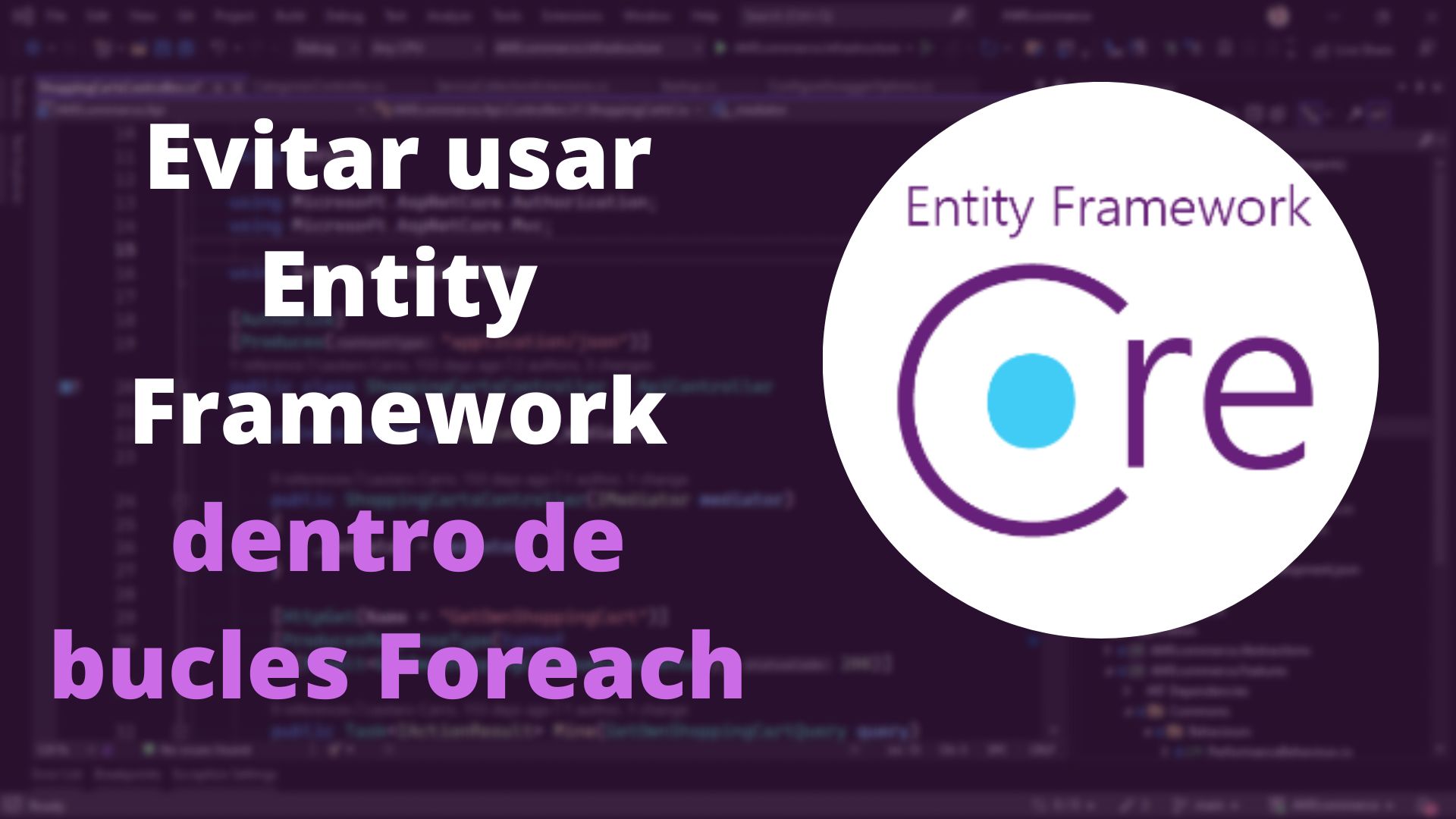 Como evitar usar Entity Framework dentro de bucles Foreach