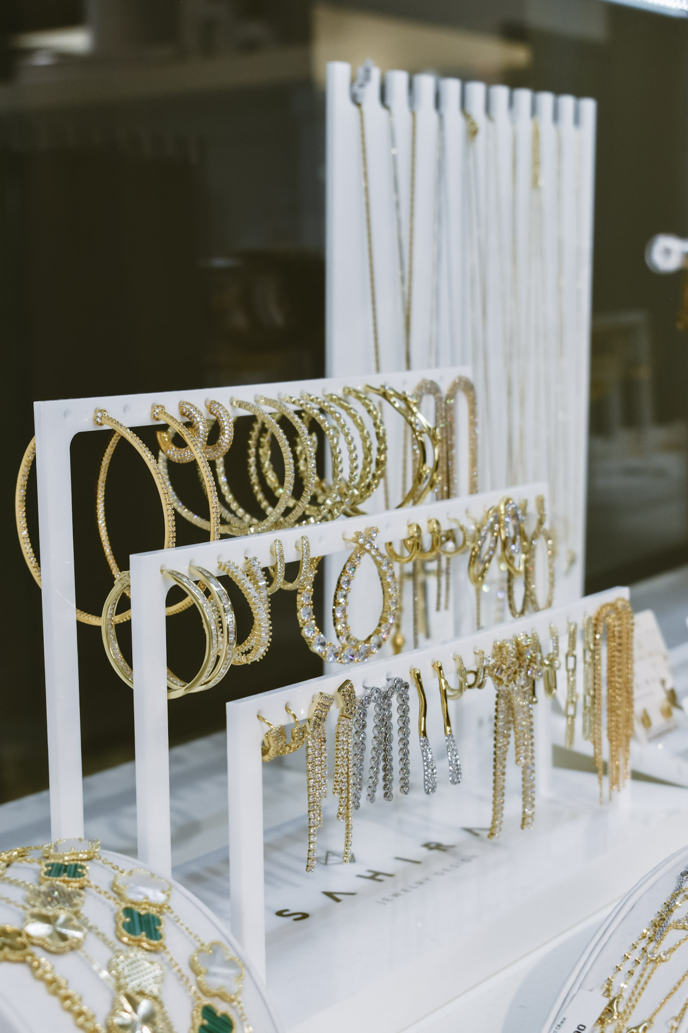 Sahira jewelry displays