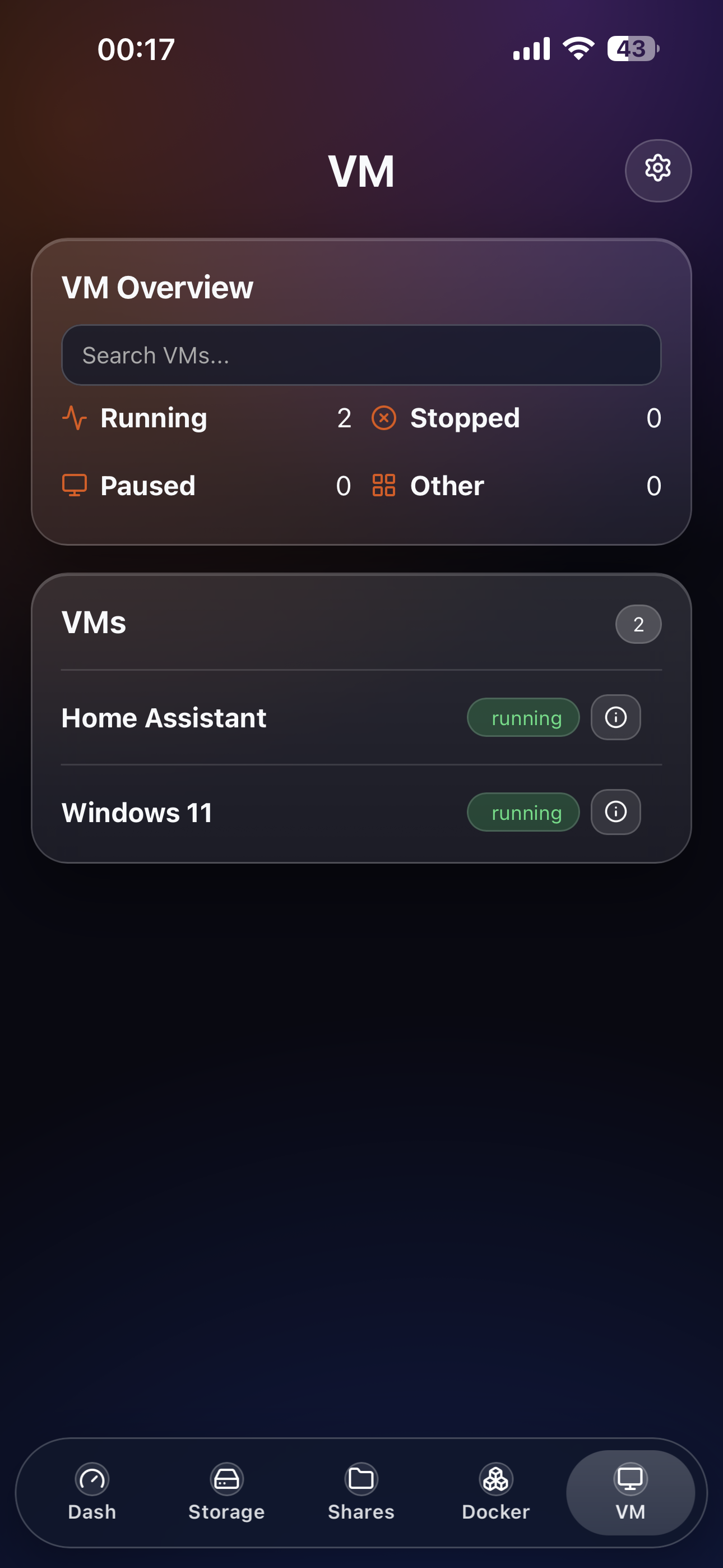 Docker screenshot