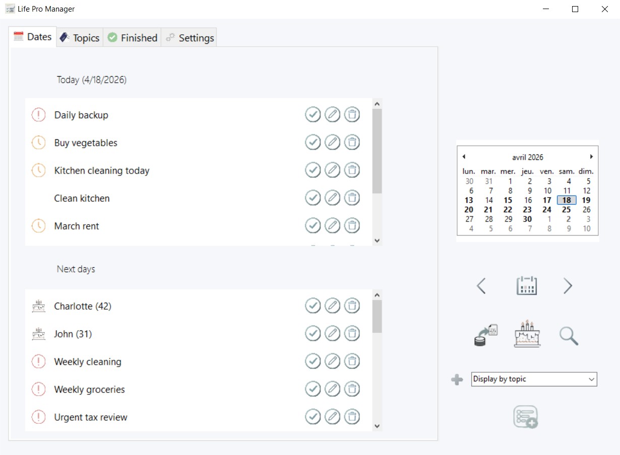 Main window screenshot