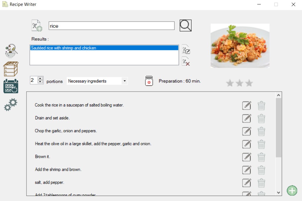 Screenshot of the main form
