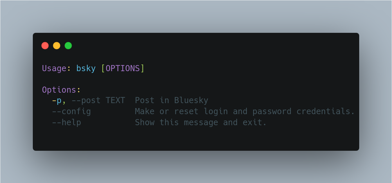 Bluesky for Terminal