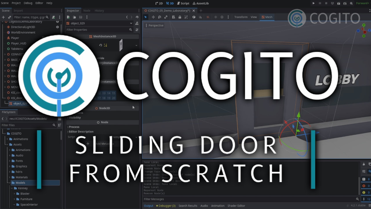 COGITO Sliding door from scratch