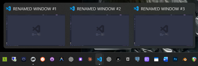 VS Code Window Renamer preview
