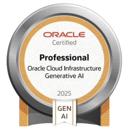 Oracle Cloud Infrastructure 2025 Certified Generative AI Professional