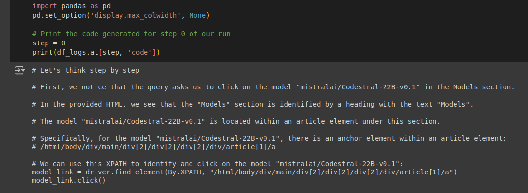 LaVague code example
