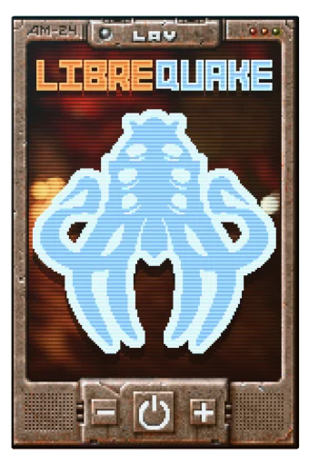 Libre Quake game box art rotating animation