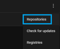 repositories-menu