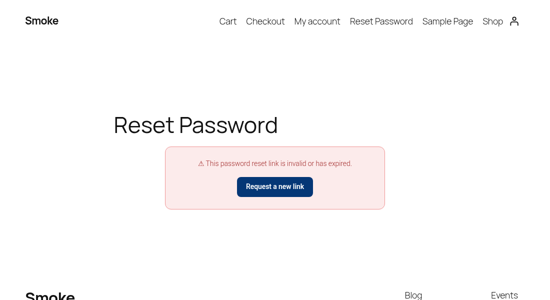 Invalid link