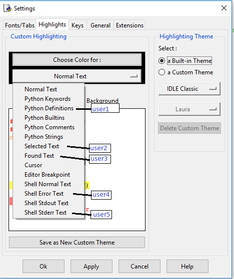 Change settings