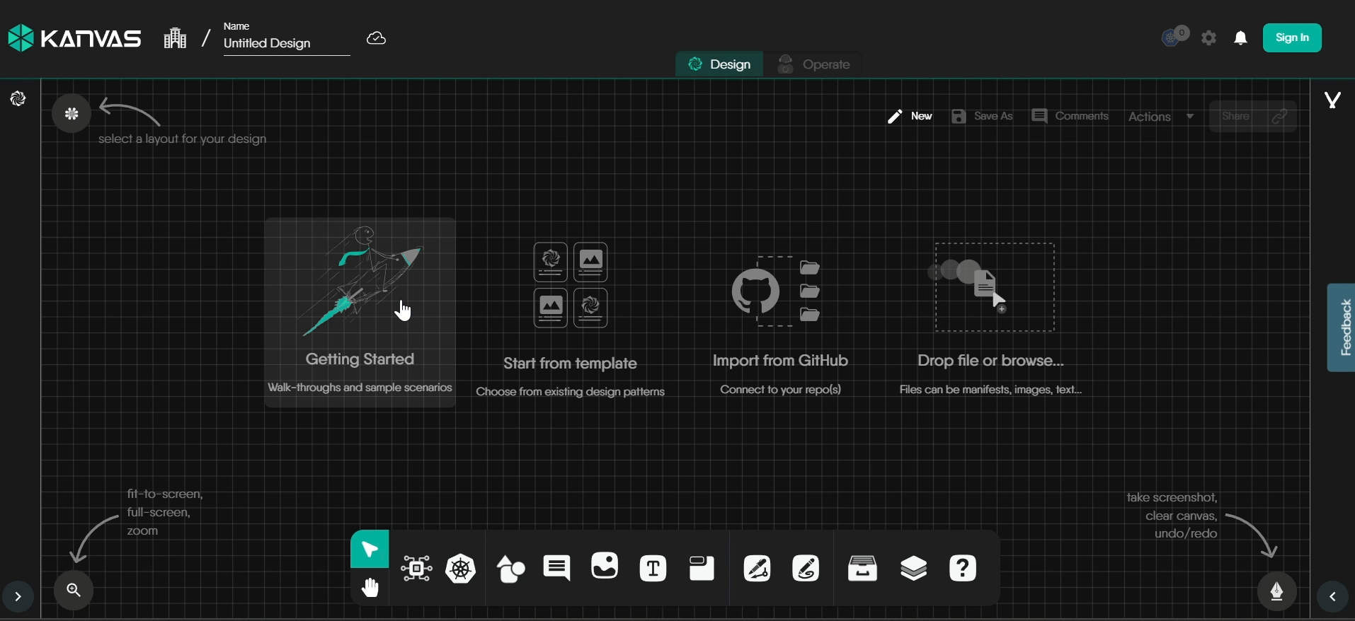 Kanvas Designer - Getting Started