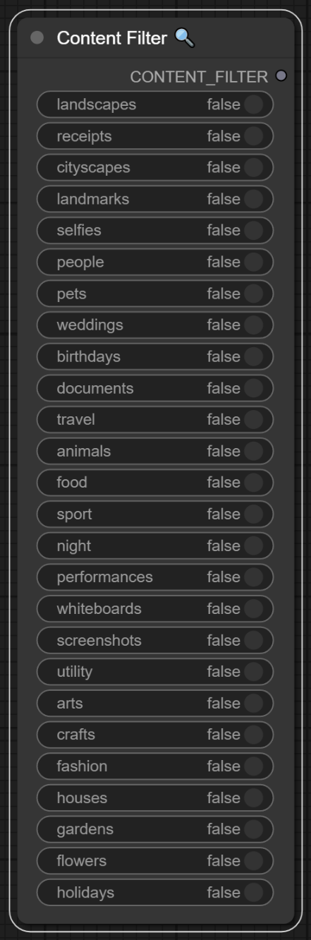 Content Filter Node