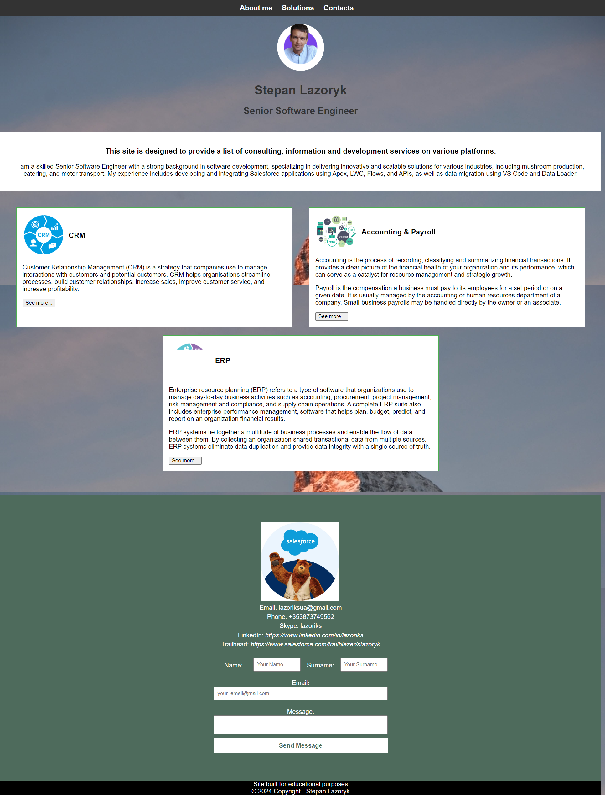 GitHub - lazoriks/Portfolio: My Portfolio for Code Institute