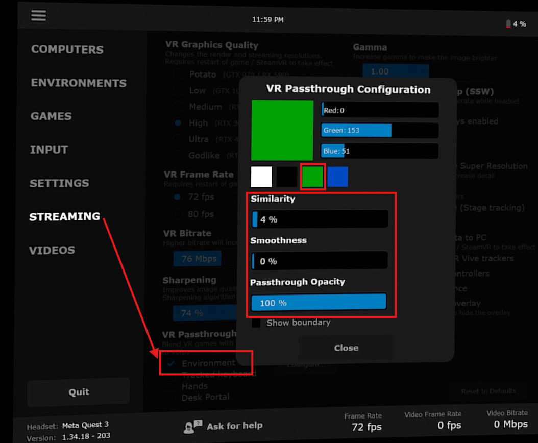 VDXR Passthrough