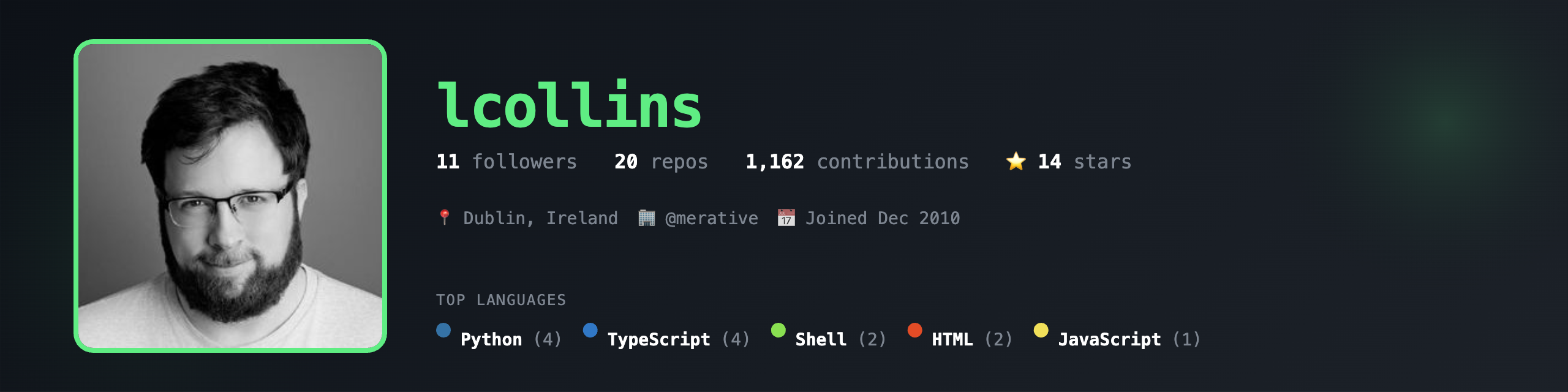 lcollins's GitHub Banner