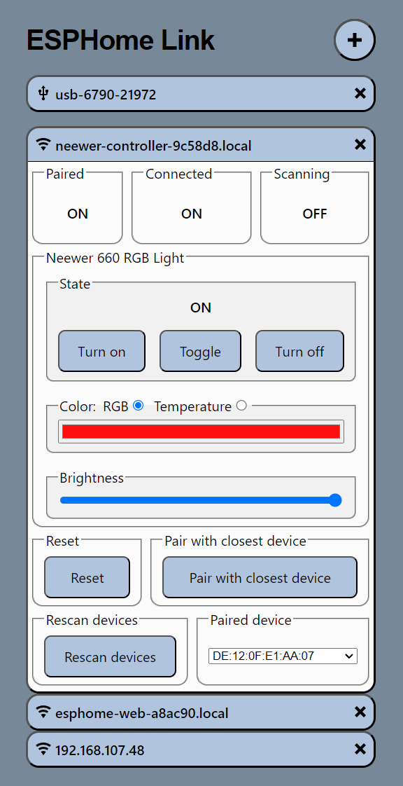 ESPHome Web App