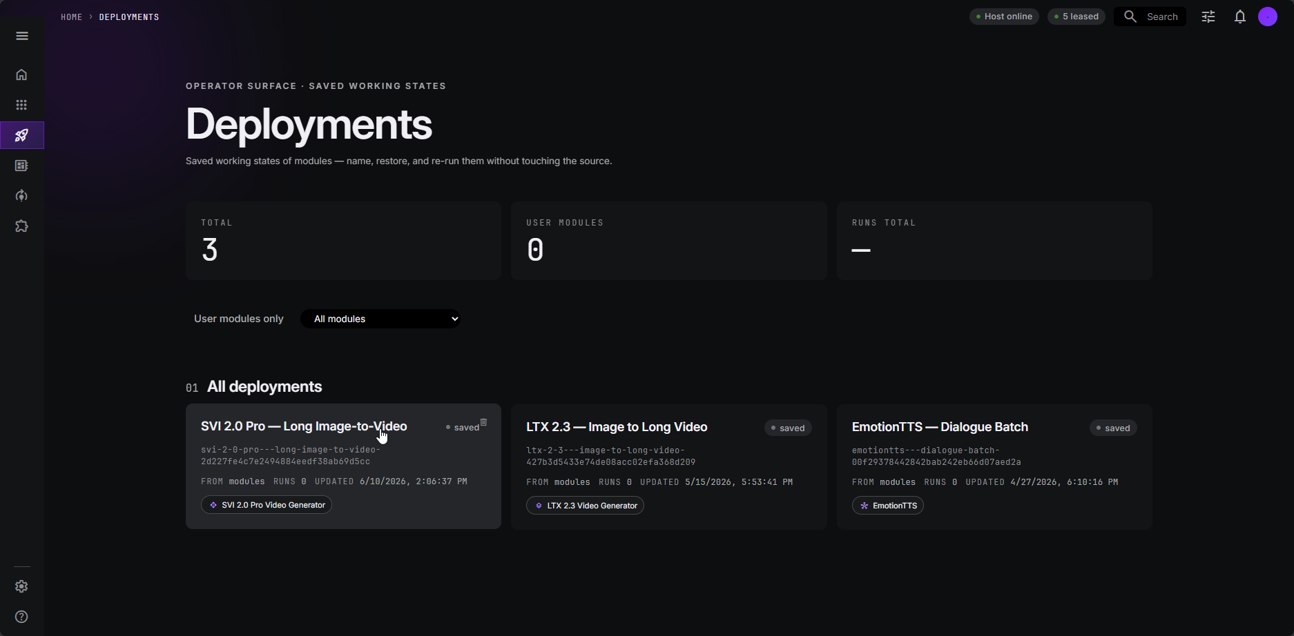 Deployments