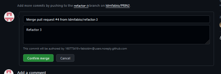 Revisão do Pull Request