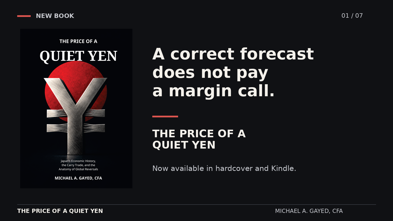 Read the Prologue: The Price of a Quiet Yen