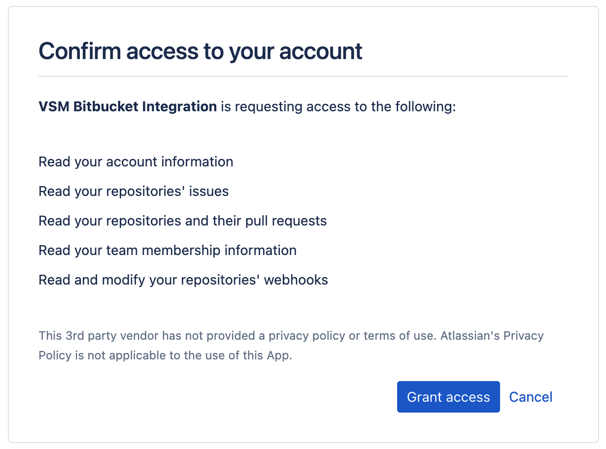 Confirm access to your account page