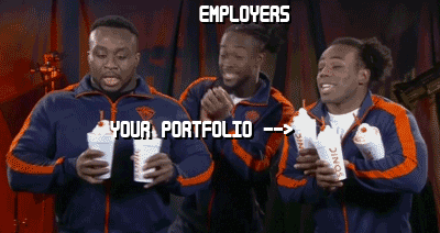 Your portfolio brings all the employers to your inbox