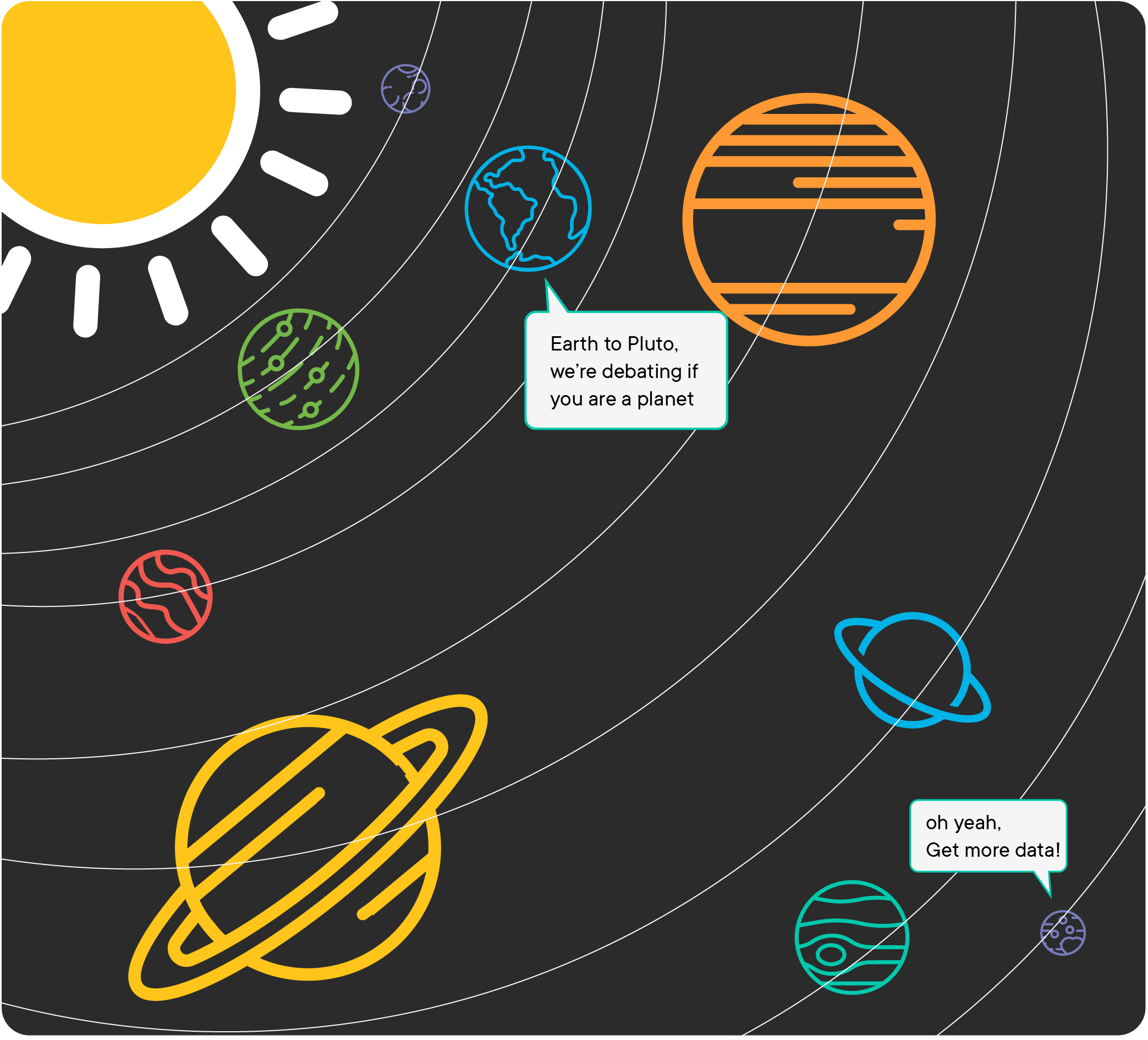 image of solar system