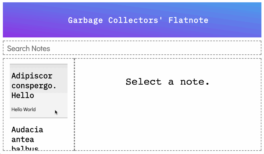 completed create notes