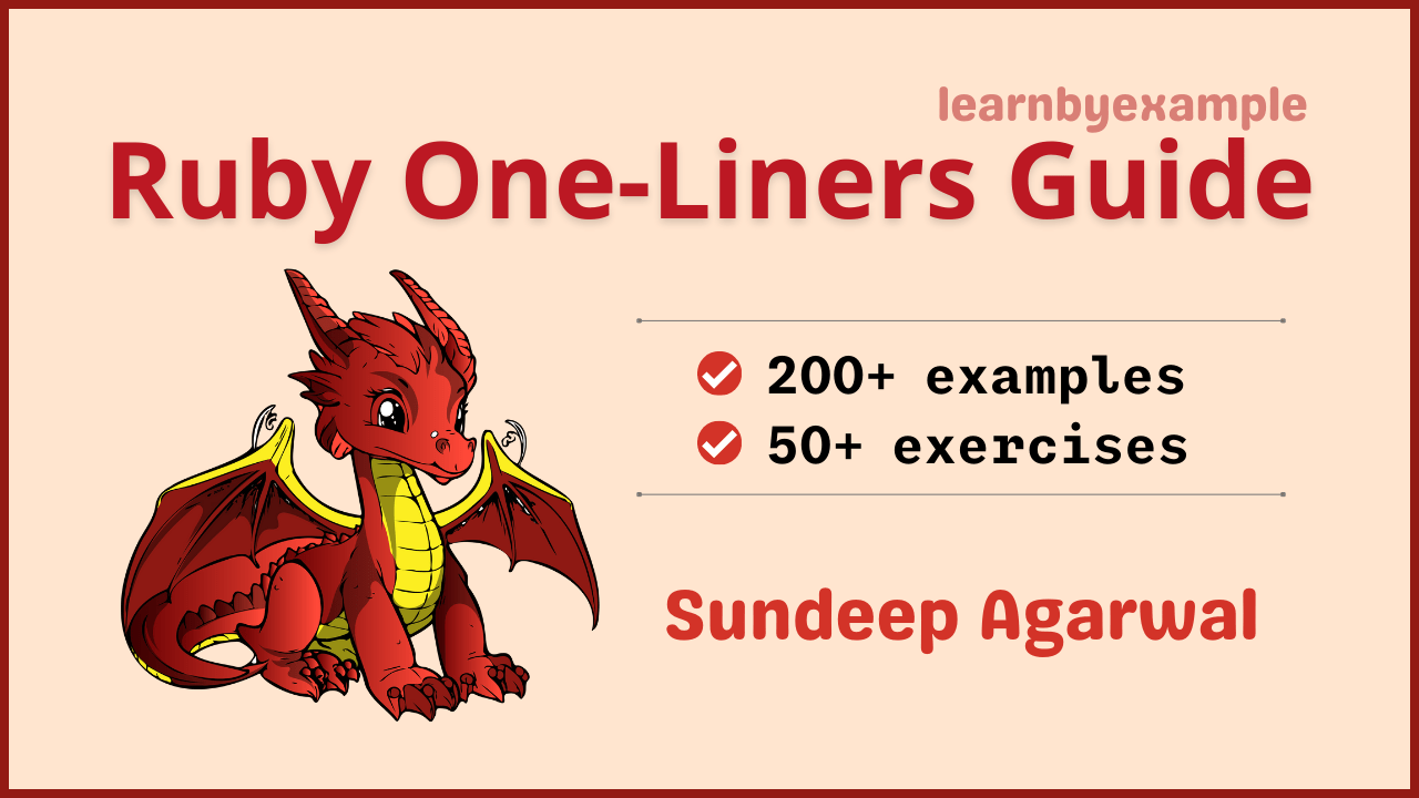 Ruby One-Liners Guide ebook cover image