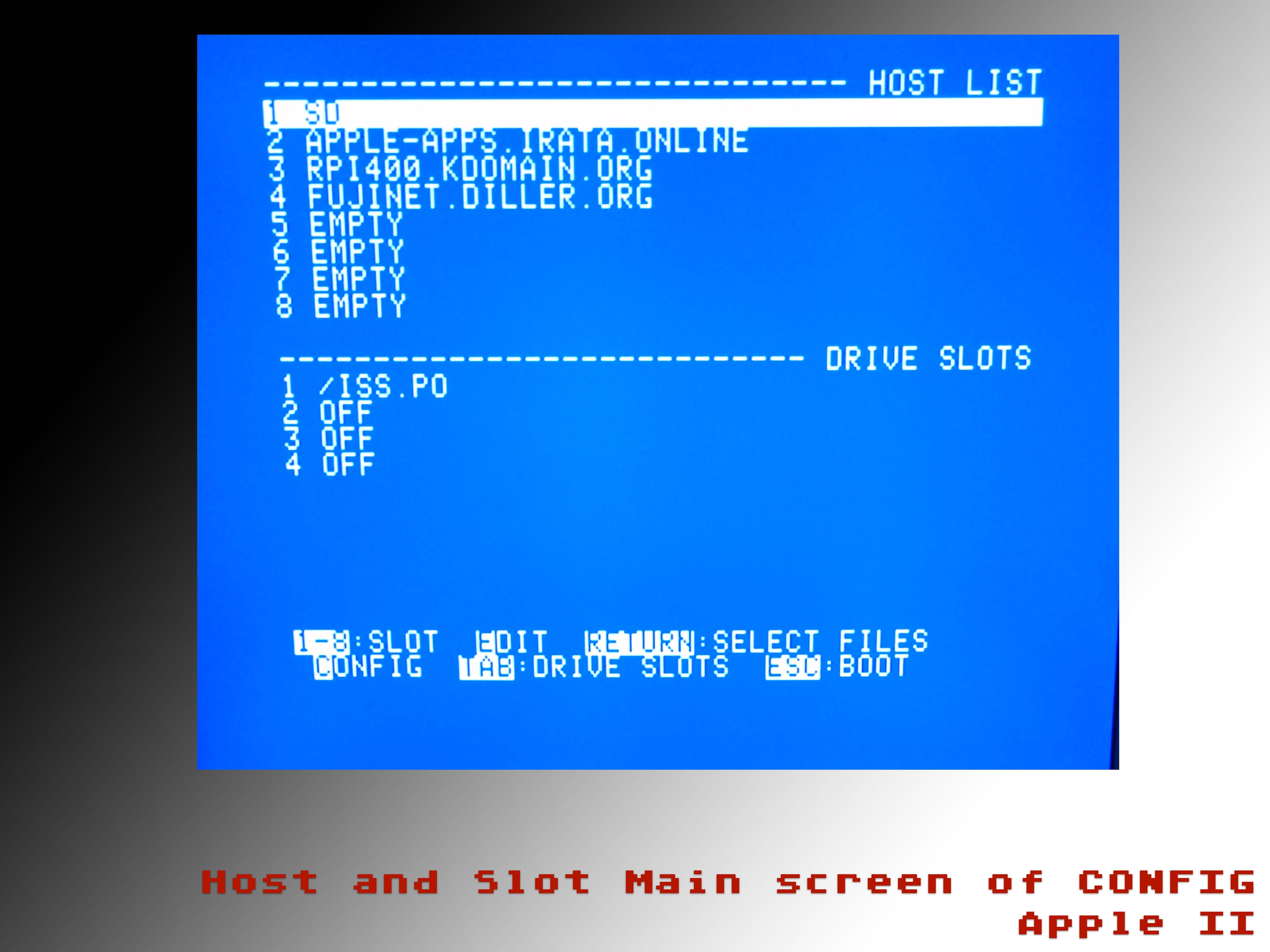 Apple II CONFIG