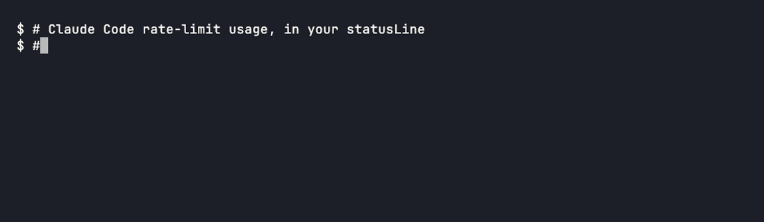 claude-statusbar live demo