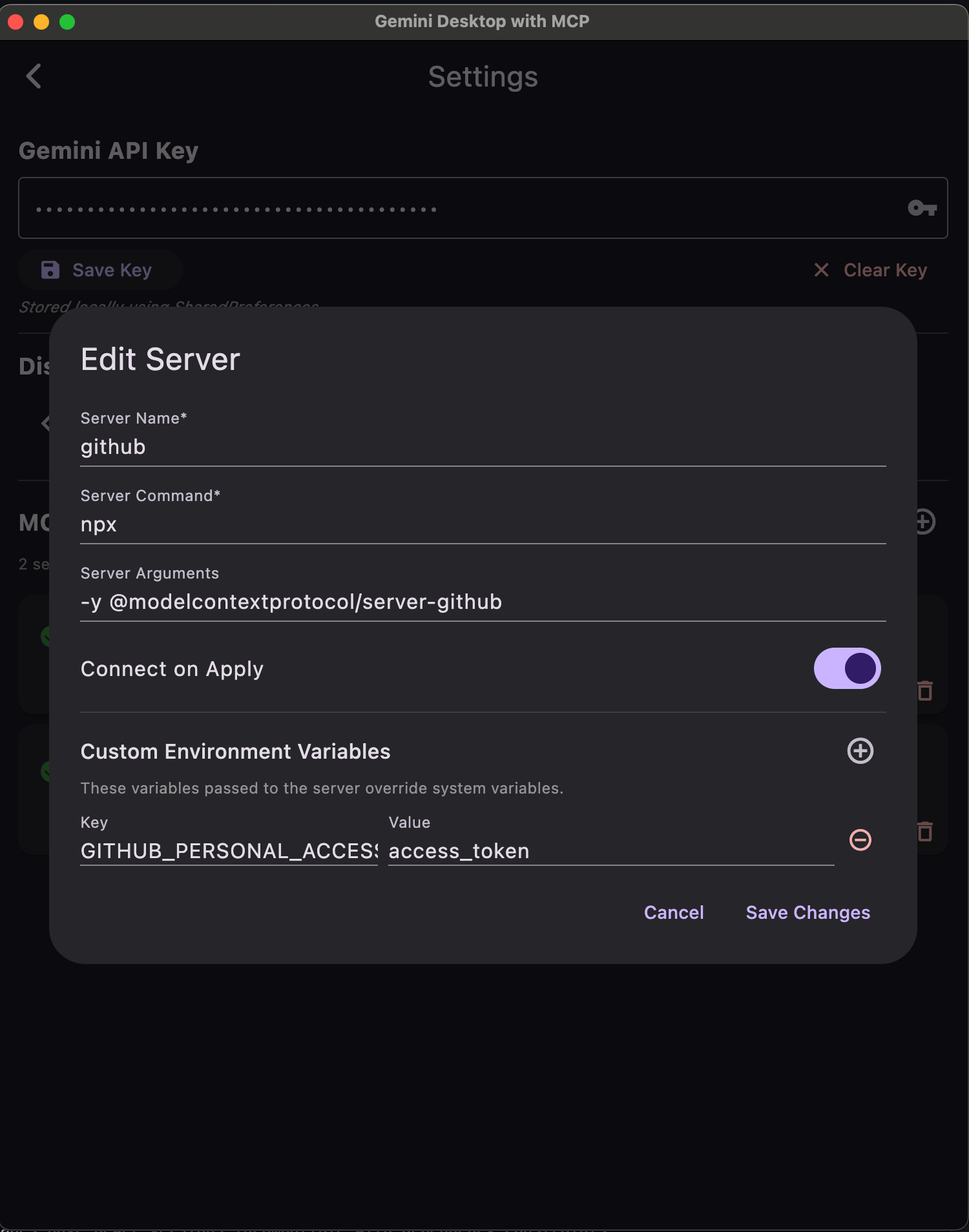 MCP Server Setting