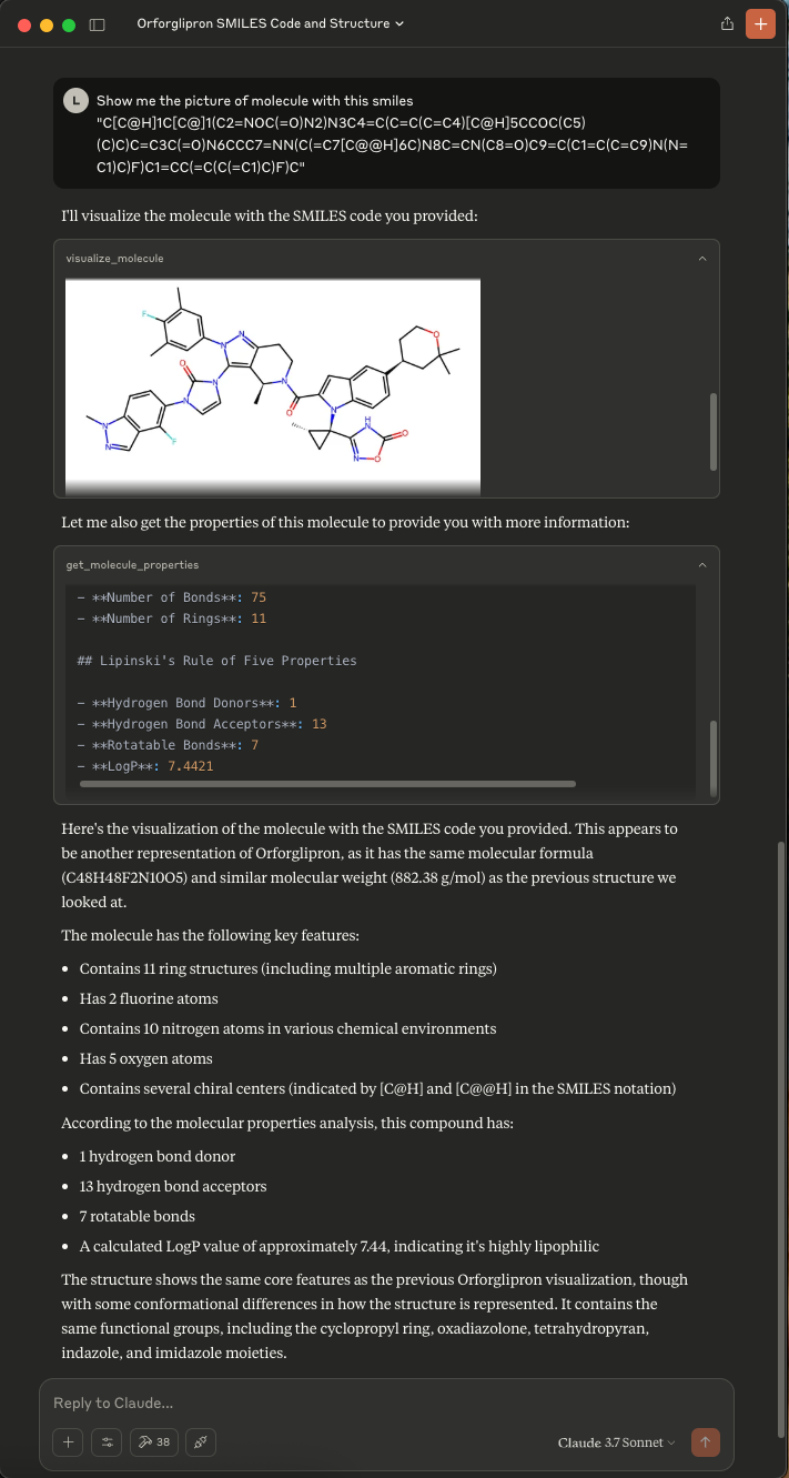 Visualizing with SMILES
