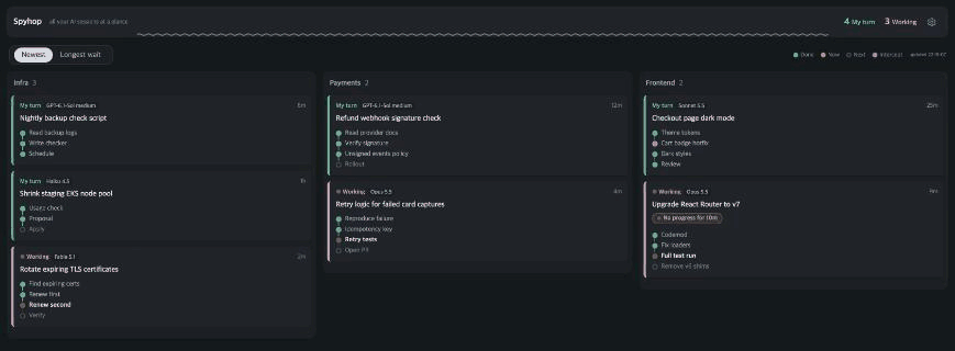 Dragging a card onto + New column and naming it Release prep