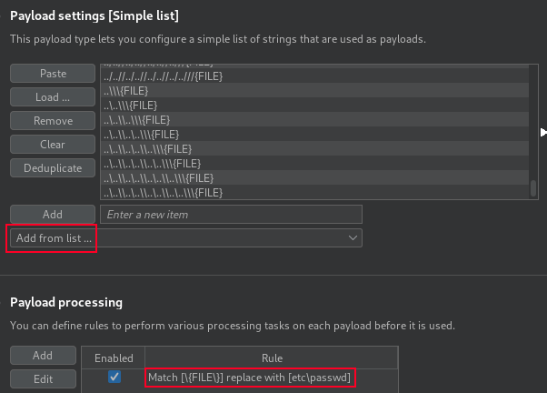 payloads for path traverse