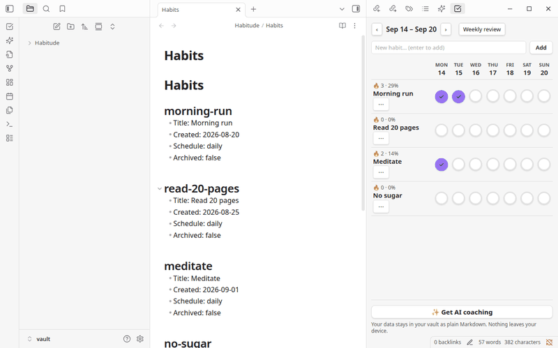 Checklist demo