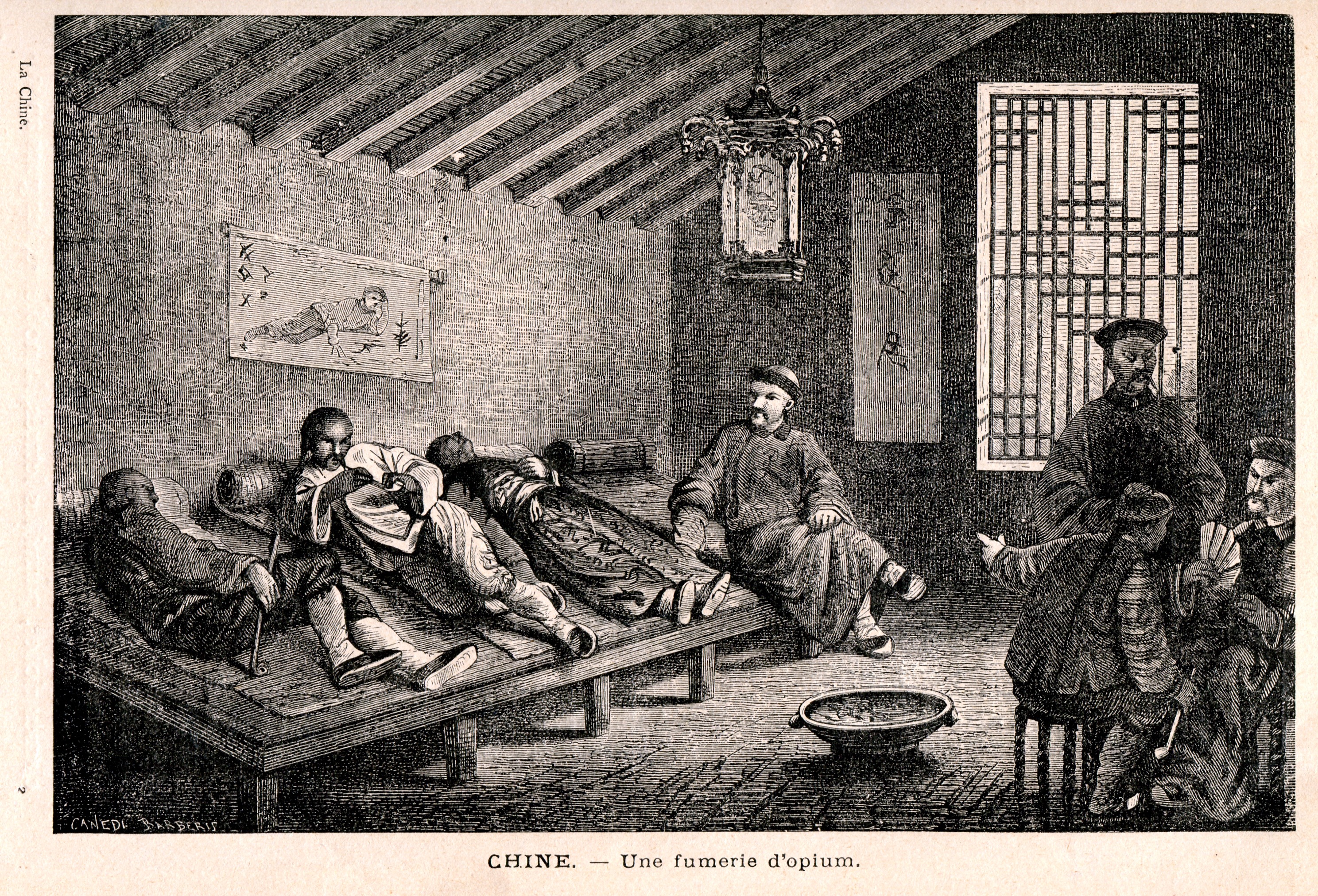 1896年左右位于中国北京的鸦片烟馆