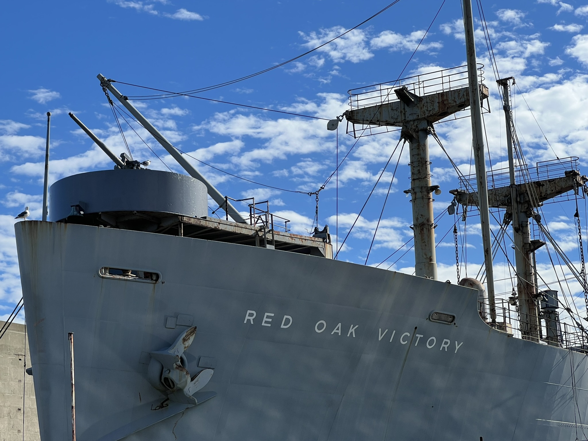 SS Red Oak Victory 舰首