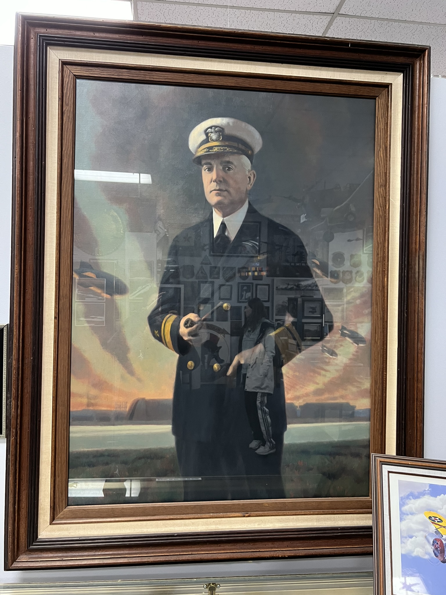 海军少将 William Moffett 的油画