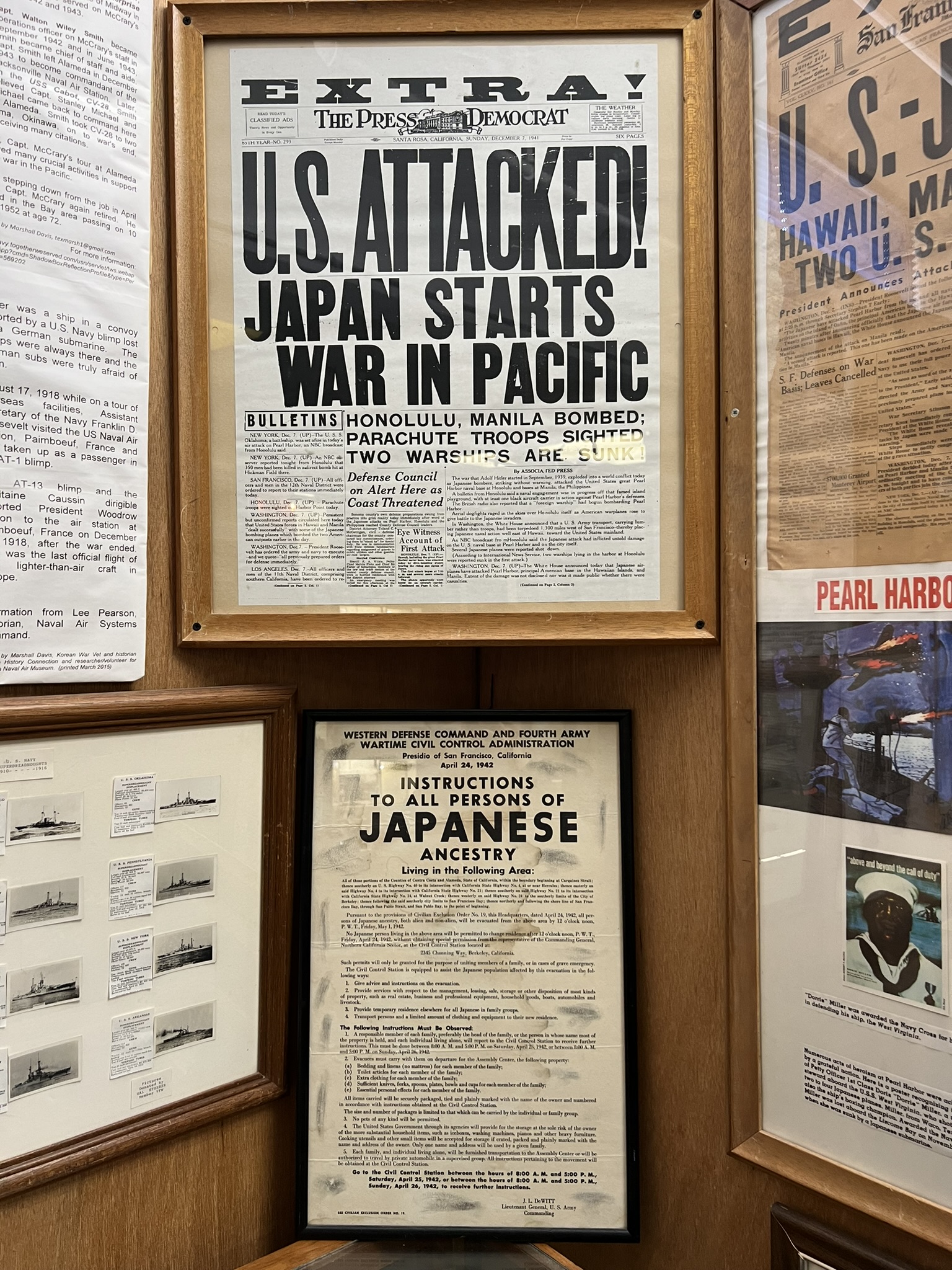珍珠港被偷袭后在美的日裔受到管控