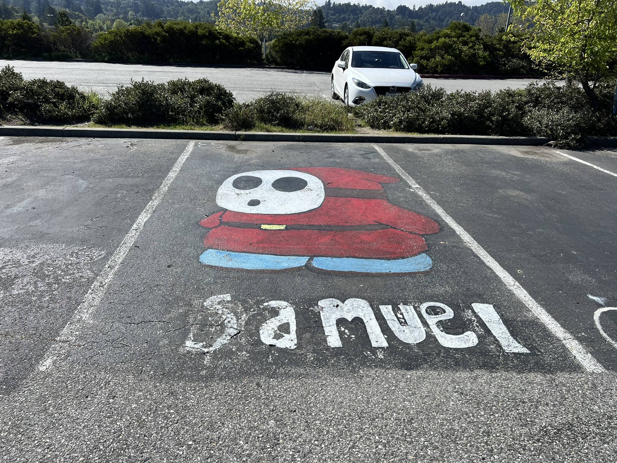 停车场的涂鸦
