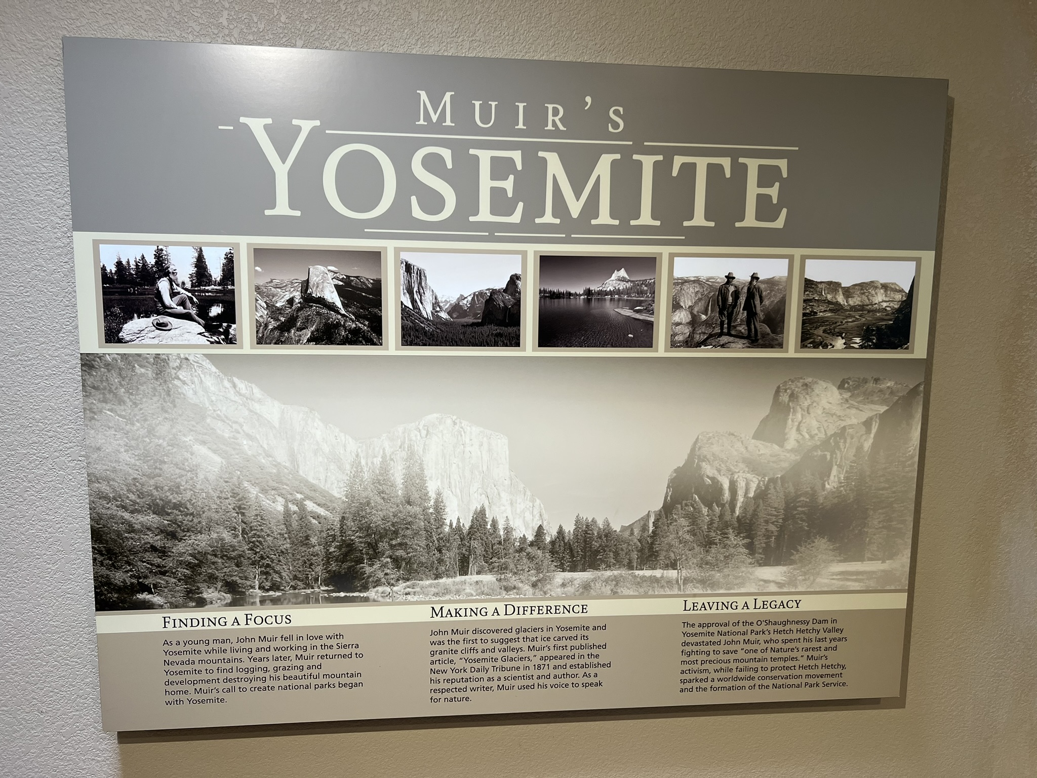 因为 John Muir 的努力而被保护起来的 Yosemite