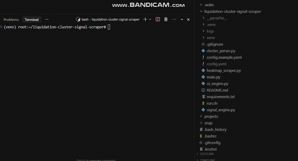 Liquidation Cluster Signal Scraper — workflow demo