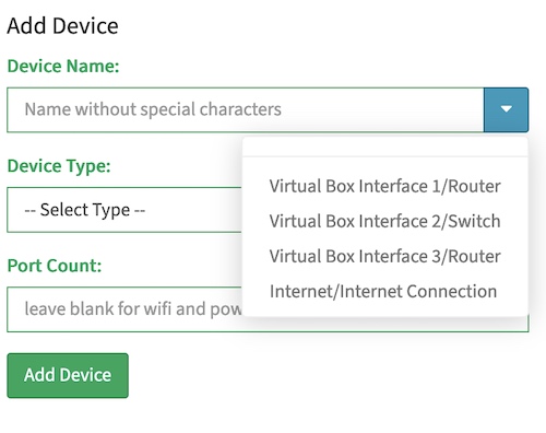 Manage Net Devices - add 1